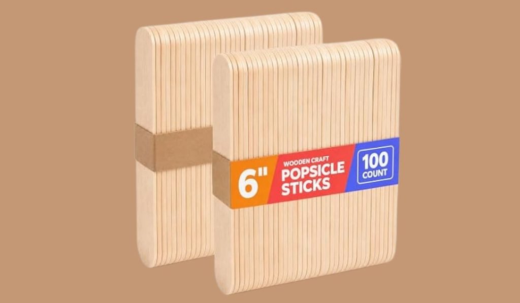 A Six-Inch Wooden Craft Stick