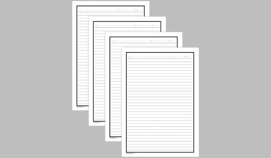 Short Side of A4 Paper